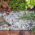 A washed rock in the garden illustrates its benefits and uses.